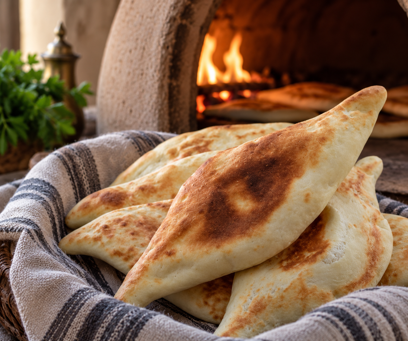 Warm Middle Eastern table setting for a shared meal
